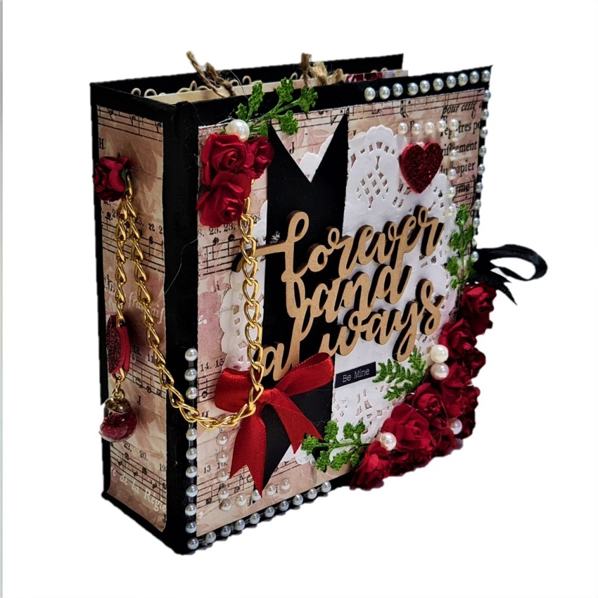 lavy's creations Handmade Scrapbook - Forever & Always Album Price in India  - Buy lavy's creations Handmade Scrapbook - Forever & Always Album online  at