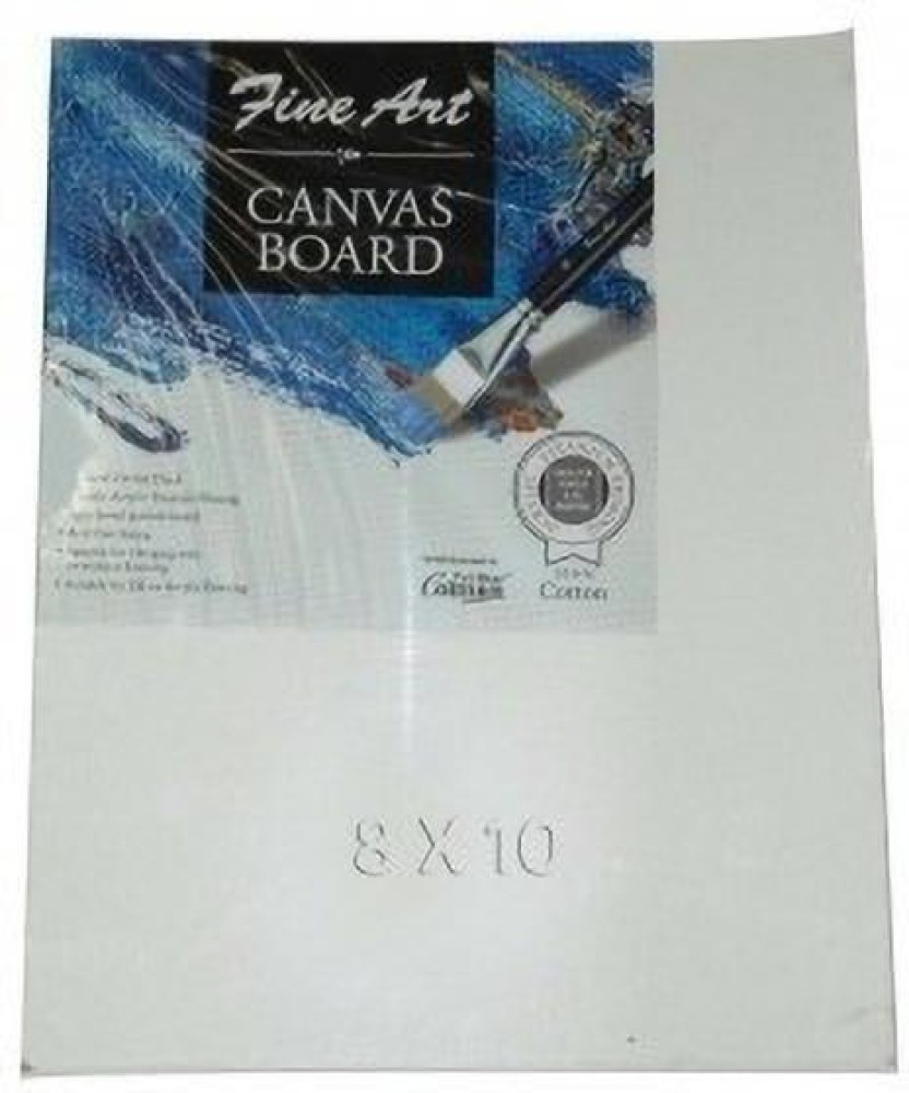 Bview Art 8x10 Inch 100% Cotton Artist Canvas Boards Primed White