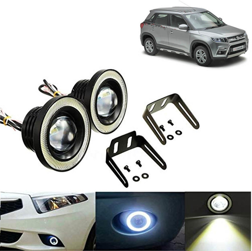 Rhtdm 89mm Car COB Angel Eyes Fog Light Led Headlight Lamp For