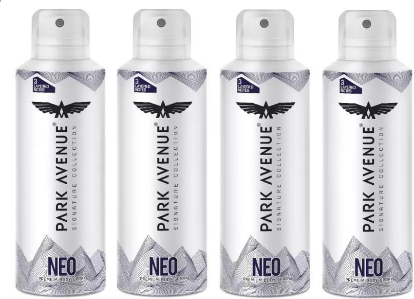 PARK AVENUE Neo Deodorant Men Women Pack Of 4 150 Ml Body Spray For Men