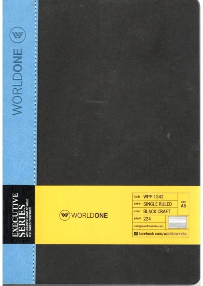 World one Spiral notebook- A5 Size (pack of 3)