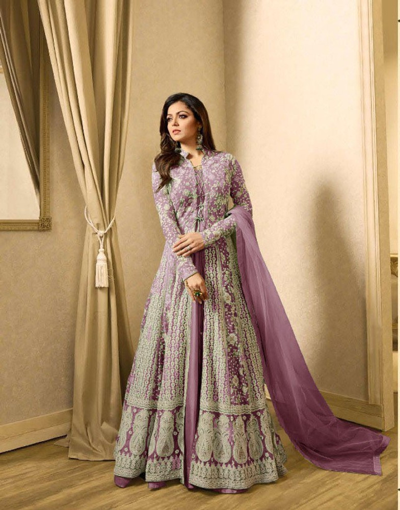 Flipkart anarkali dress material on sale