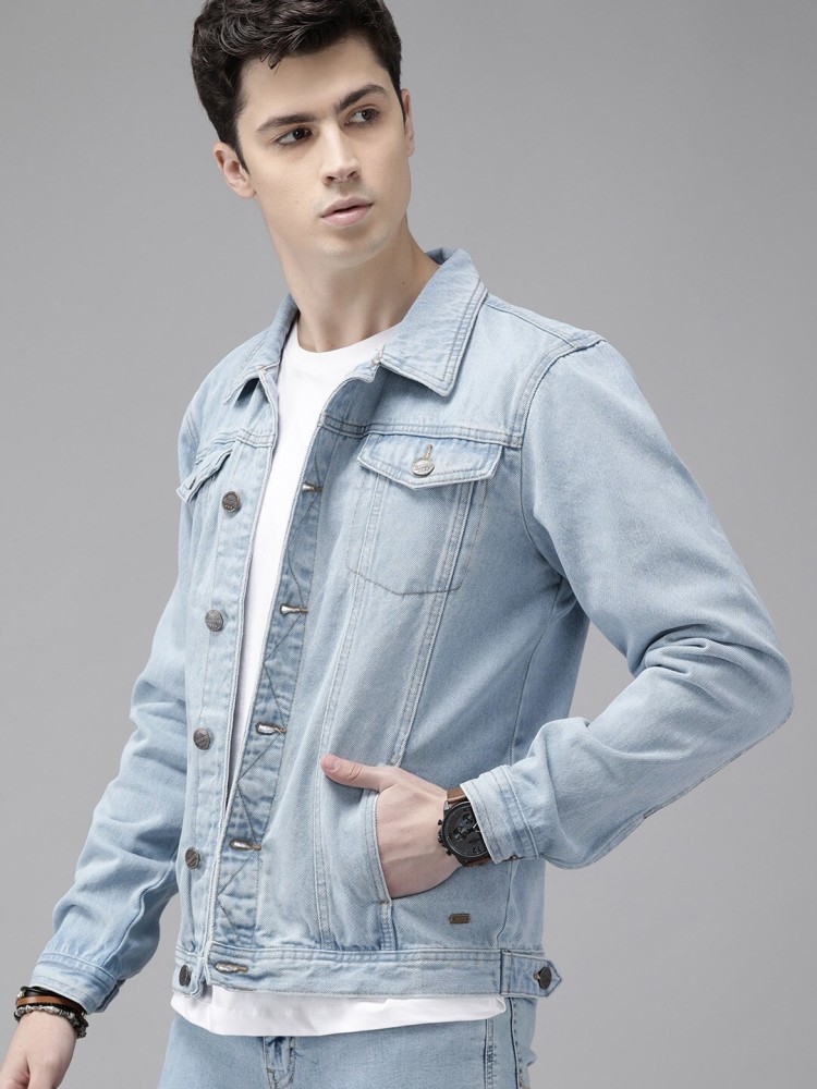 Roadster Full Sleeve Washed Men Denim Jacket - Buy Roadster Full Sleeve  Washed Men Denim Jacket Online at Best Prices in India