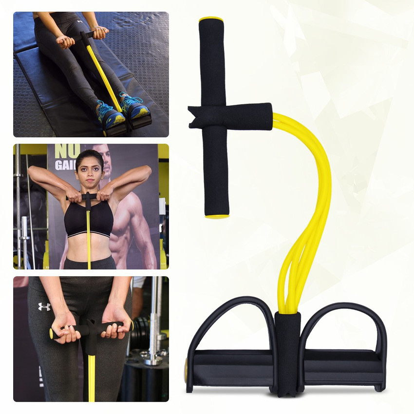 Inchdown Tummy Trimmer Ab Exerciser with 4 tube for Men and Women Waist Trimming Tummy trimmer for shoulder leg arm waist and ab training with