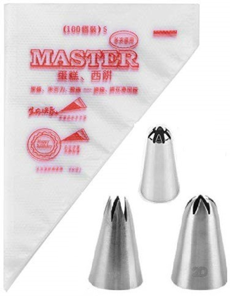 VAAMnational ICING PIPING BAG FOR CAKE DECORATION Disposable