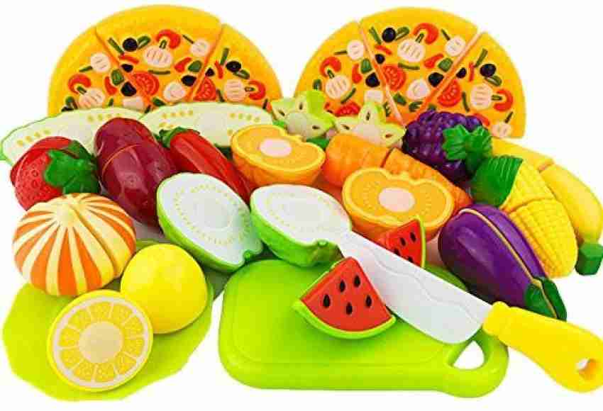 Kitchen Fruit Vegetable Food Cutting Set Pretend Role Kids Play Education  Toy