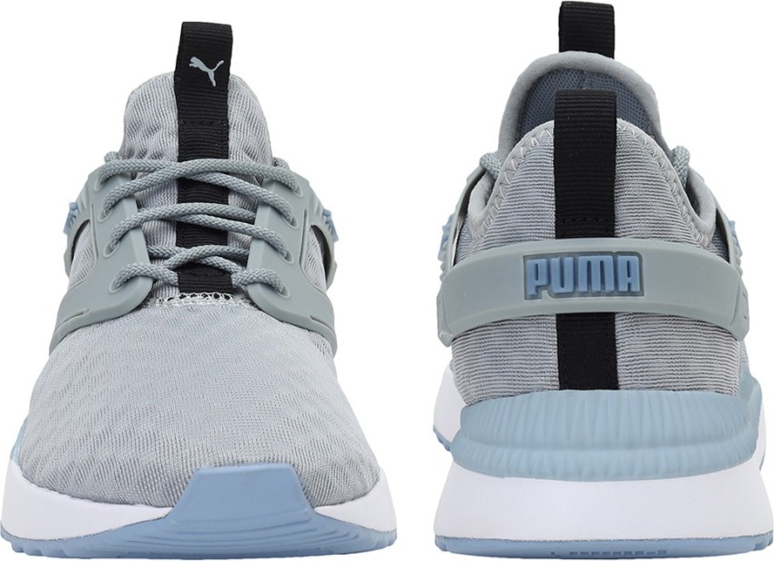 Puma pacer next cage clearance knit junior grey sneakers