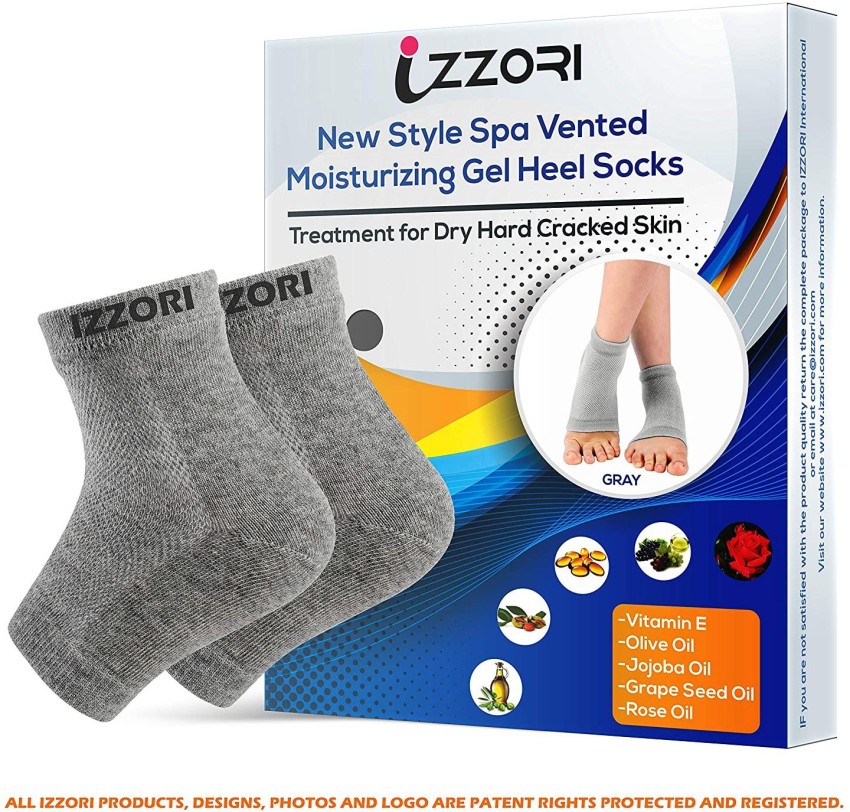 1Pair Heel Socks for Dry Hard Cracked Skin Moisturizing Open Toe