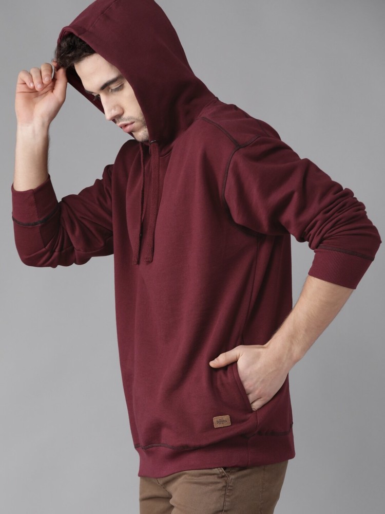 Roadster maroon sweatshirt new arrivals