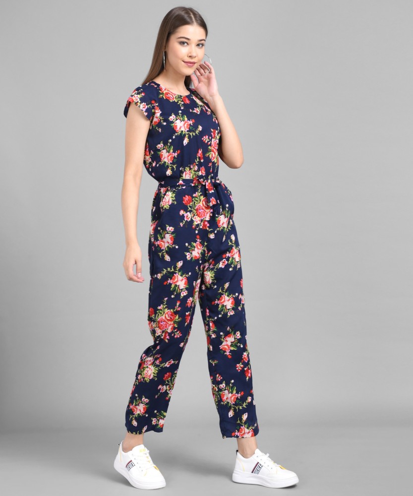 Floral print jumpsuit on sale