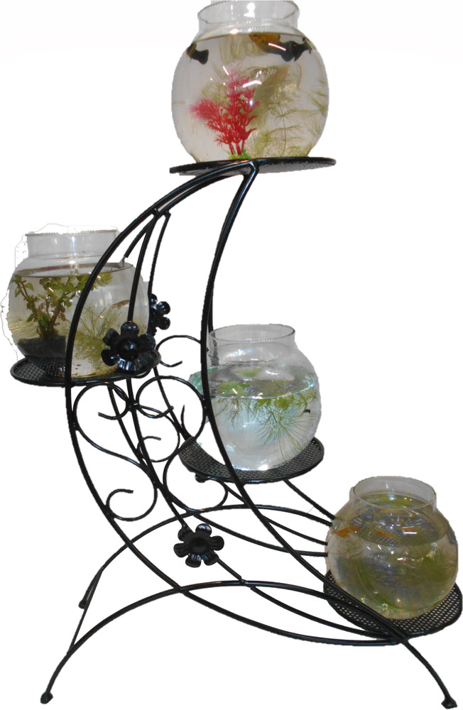 Fish pot stand on sale