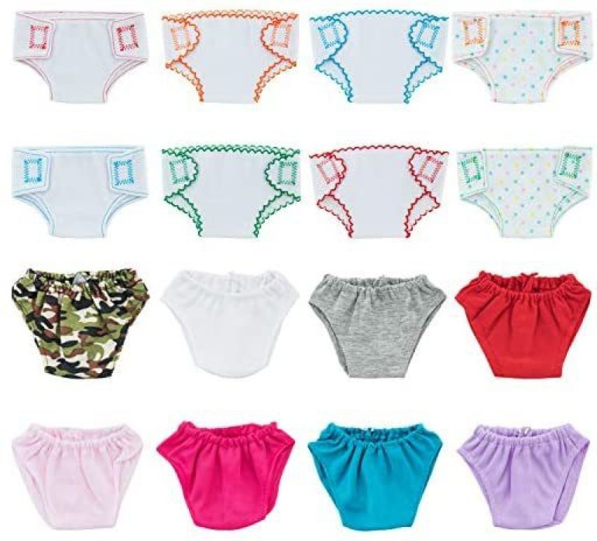 Sotogo 16 Pieces Diapers Doll Underwear For Baby Doll And American 18 Inch Girl  Doll - 16 Pieces Diapers Doll Underwear For Baby Doll And American 18 Inch Girl  Doll . Buy