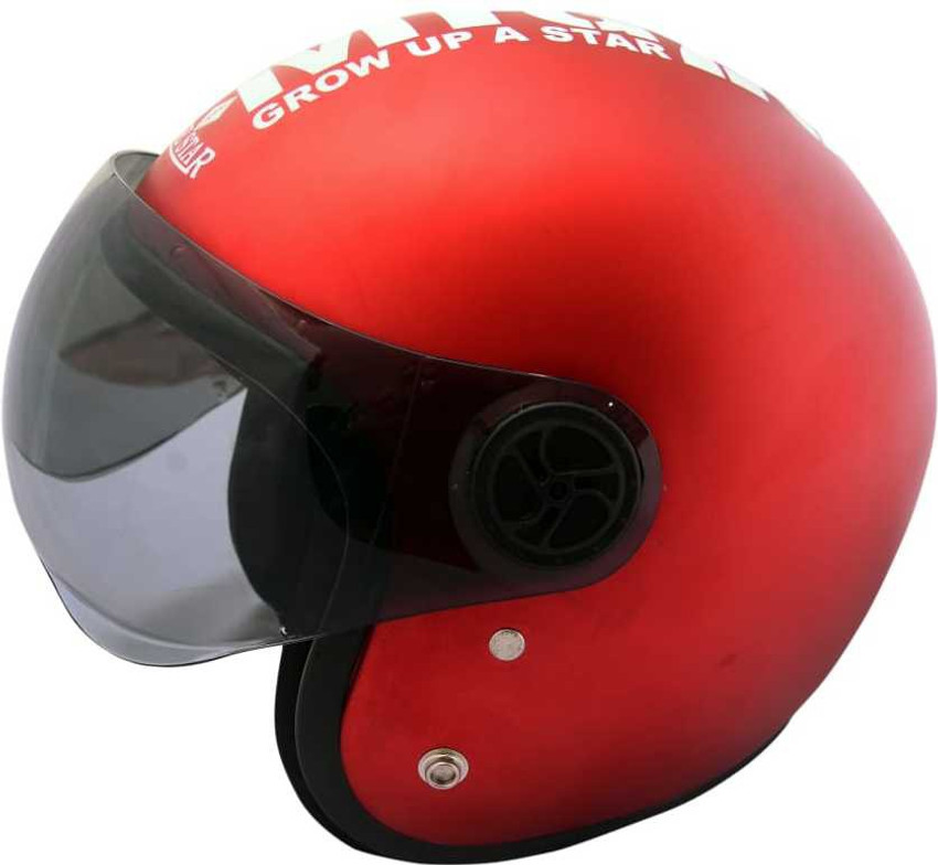 HIGHWAY GEAR RED MOTOGEAR SPORTS HALF FACE HELMET Motorbike Helmet