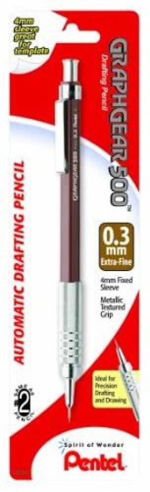Pentel Graph Gear 800 Mechanical Drafting Pencils 0.3 mm Brown
