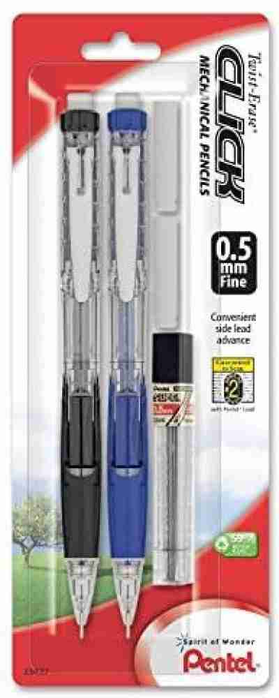 Pentel GraphGear 1000 Automatic Drafting Pencil Gift Set, 0.3mm, 0.5mm,  0.7mm, 0.9mm Leads, Refill Erasers 