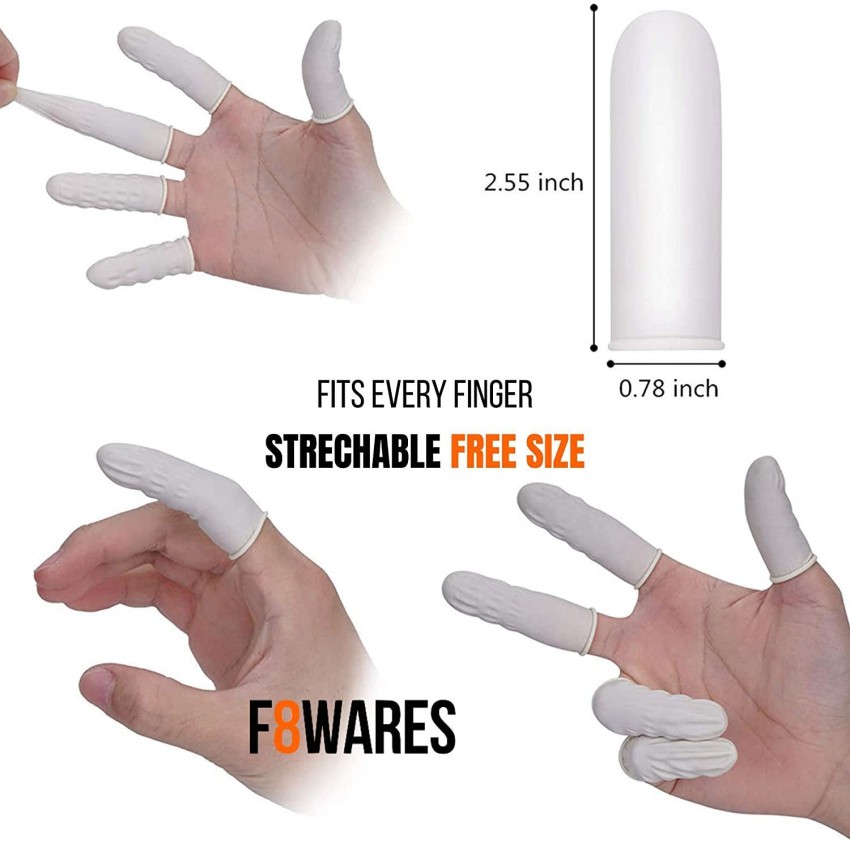 300 Pcs Latex Finger Cots, Anti-static Rubber Protect Fingertip Protector  Disposable Finger Covers