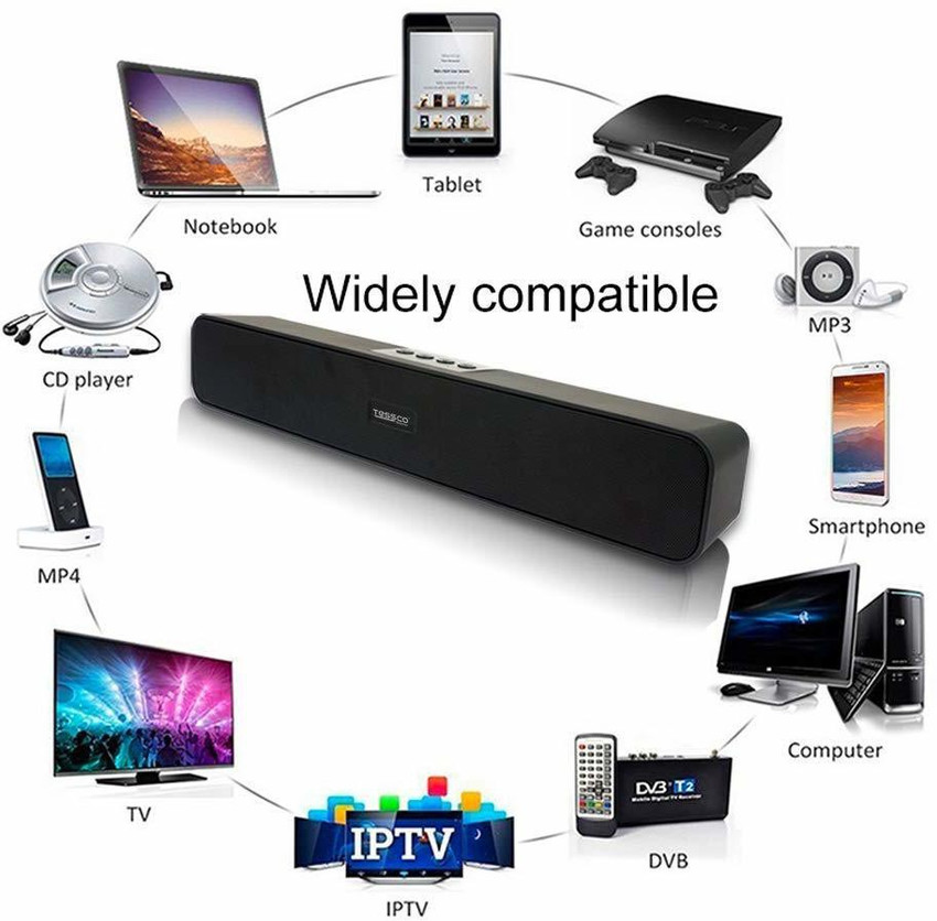 Buy Tessco FS 332 Home Wireless Protable Sound Bar 5 W Bluetooth