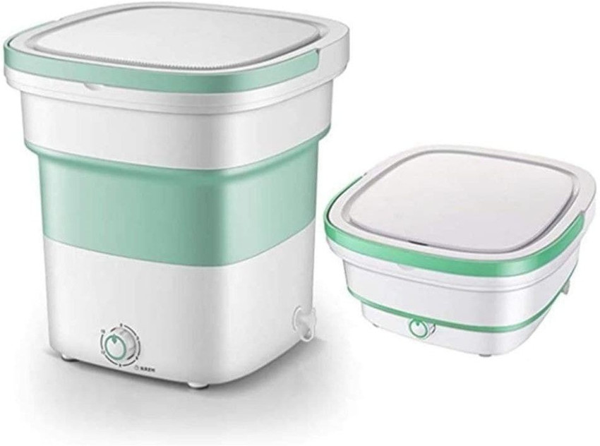 KREEBY ENTERPRISE Mini Folding Washing Machine Portable Foldable Compact Ultrasonic Small Automatic USB Powered Cleaning Washer for Travel Home