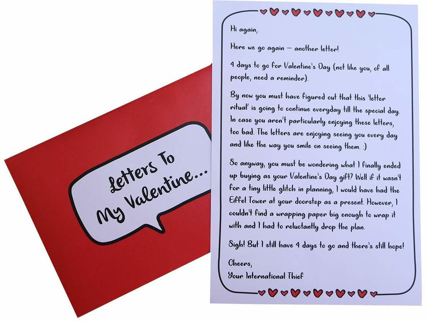 Valentine's on sale day letter