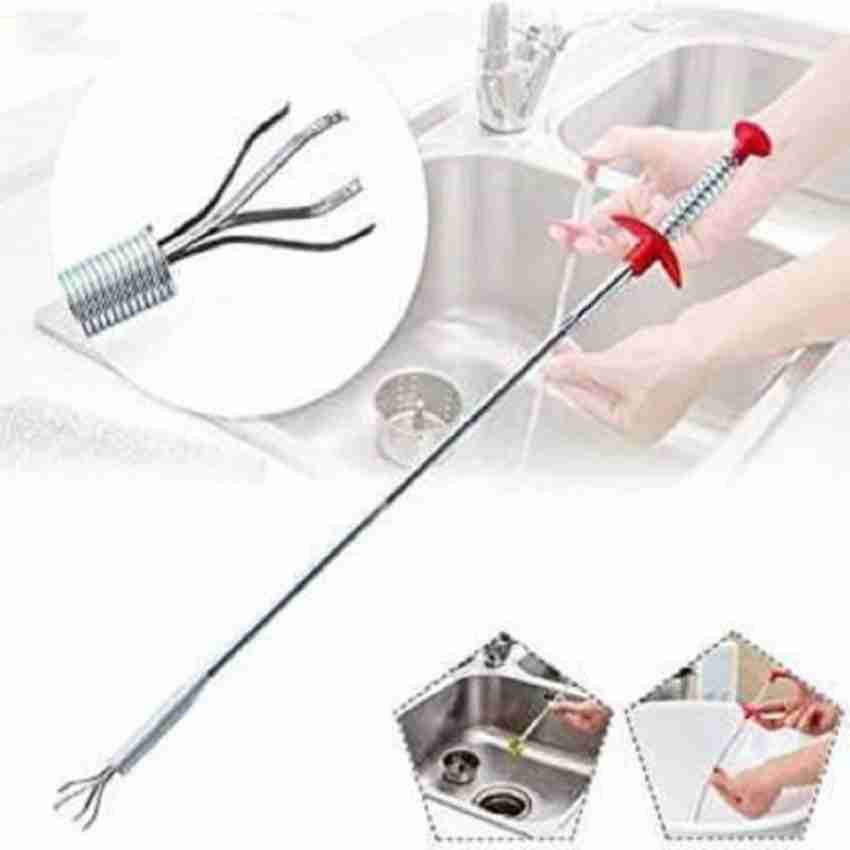 UKRAINEZ Drain Pipe Cleaning Spring Stick, Hair Catching Drain