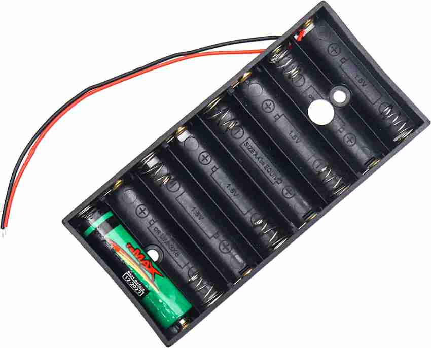 12 Volt 12V Battery Clip Slot Battery Case Batteries Stack Battery Holder  Box