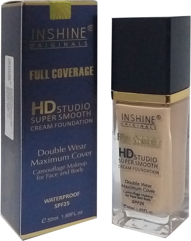 INSHINE ORIGINALS Full Coverage HD Studio Super Smooth Cream Foundation -  Price in India, Buy INSHINE ORIGINALS Full Coverage HD Studio Super Smooth  Cream Foundation Online In India, Reviews, Ratings & Features |