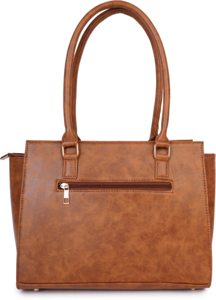 Tan cheap color handbag