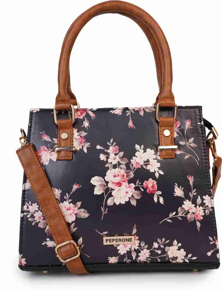 Buy PEPERONE Women Black Handbag Black Online @ Best Price in India | Flipkart.com