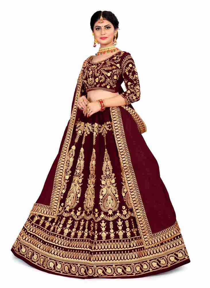 Velvet lehenga sales choli flipkart