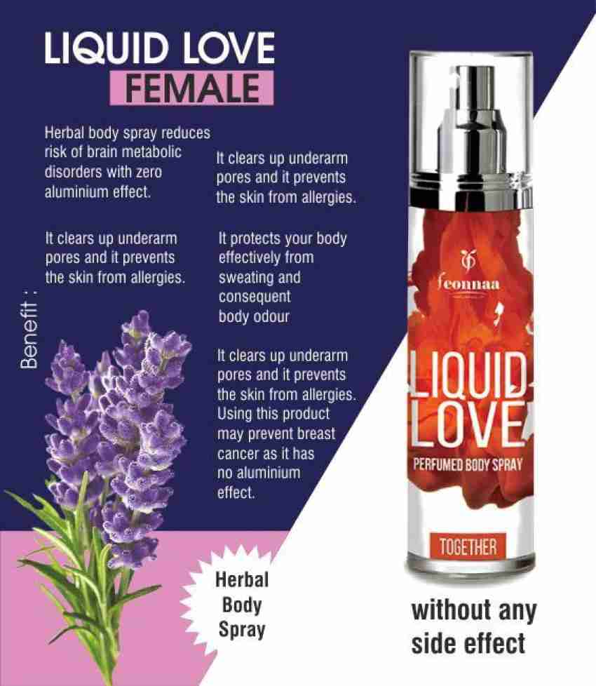 Feonnaa Liquid Love Perfume Body Spray Combo Pack of 2