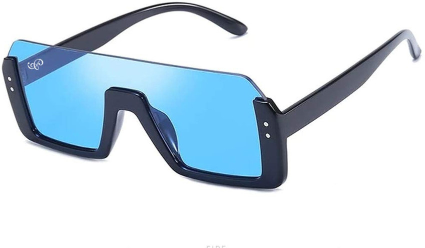 Buy PIRASO Rectangular Sunglasses Blue For Men Women Online