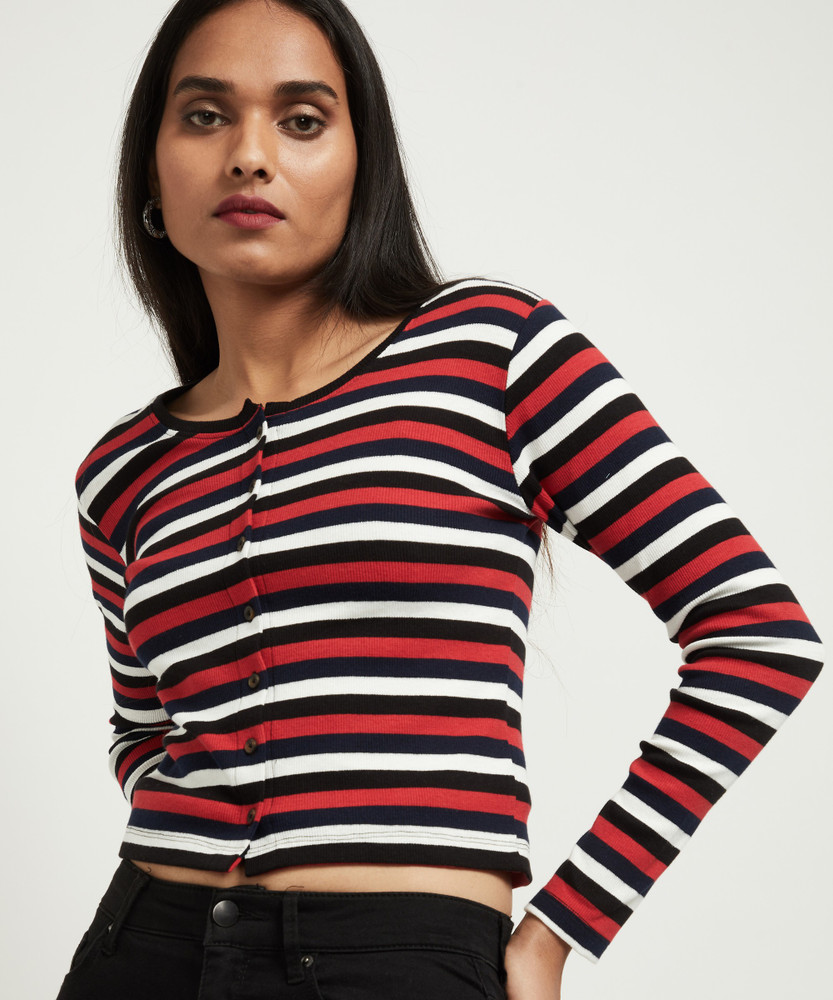 full sleeve crop top flipkart