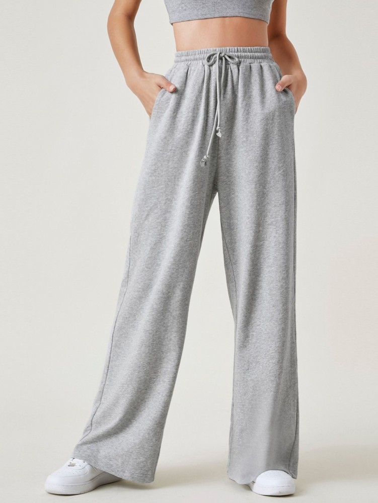 CRAZYBOND Solid Women Grey Track Pants - Buy CRAZYBOND Solid Women Grey  Track Pants Online at Best Prices in India