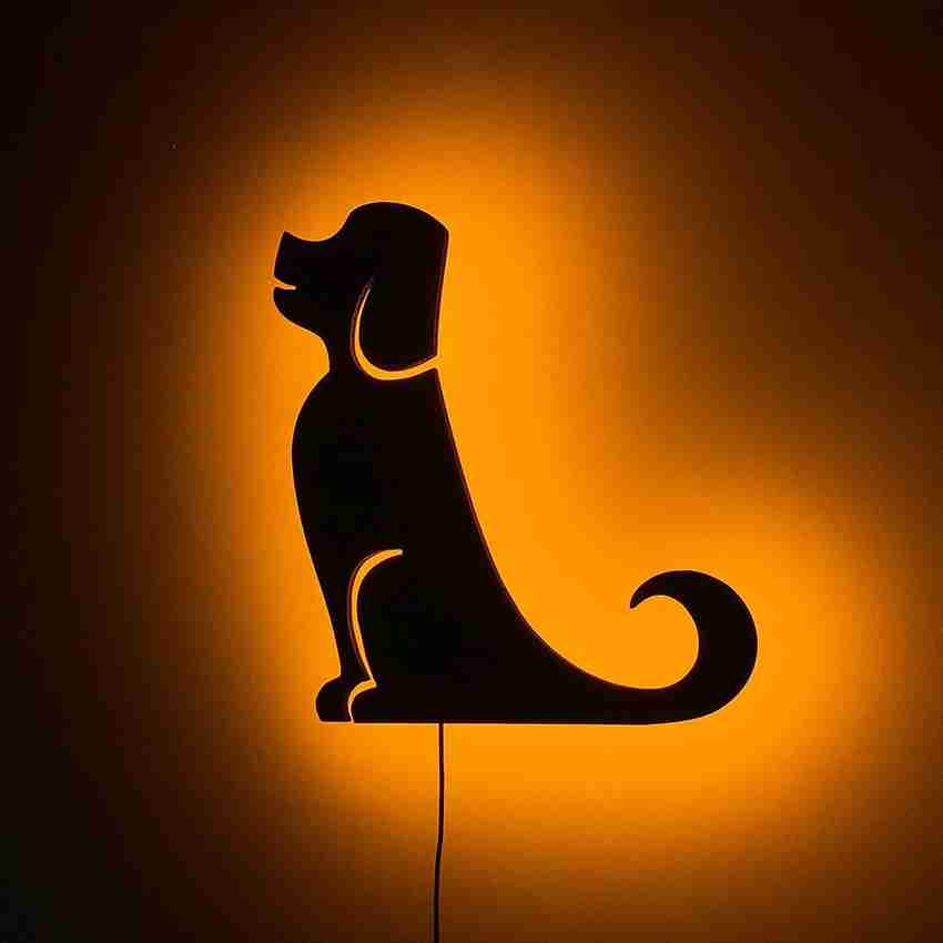 Trigica Dog Wall Light Decorative Frame for Home Decoration and