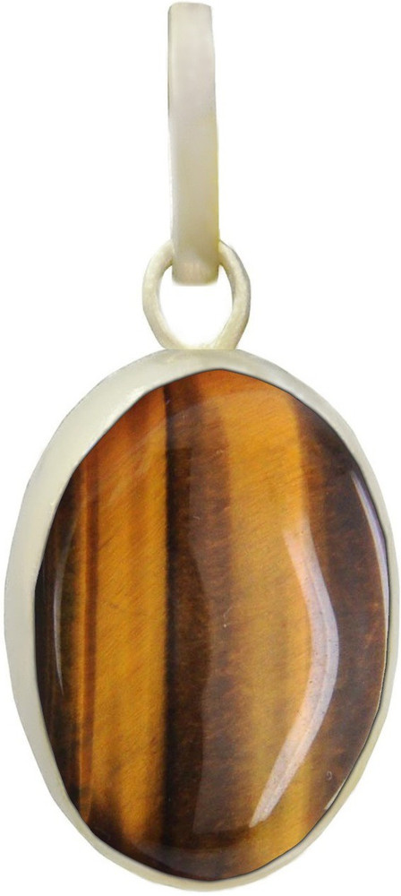 Takshila Gems Natural Tiger Eye Stone Pendant 10 Ratti 9 Carat