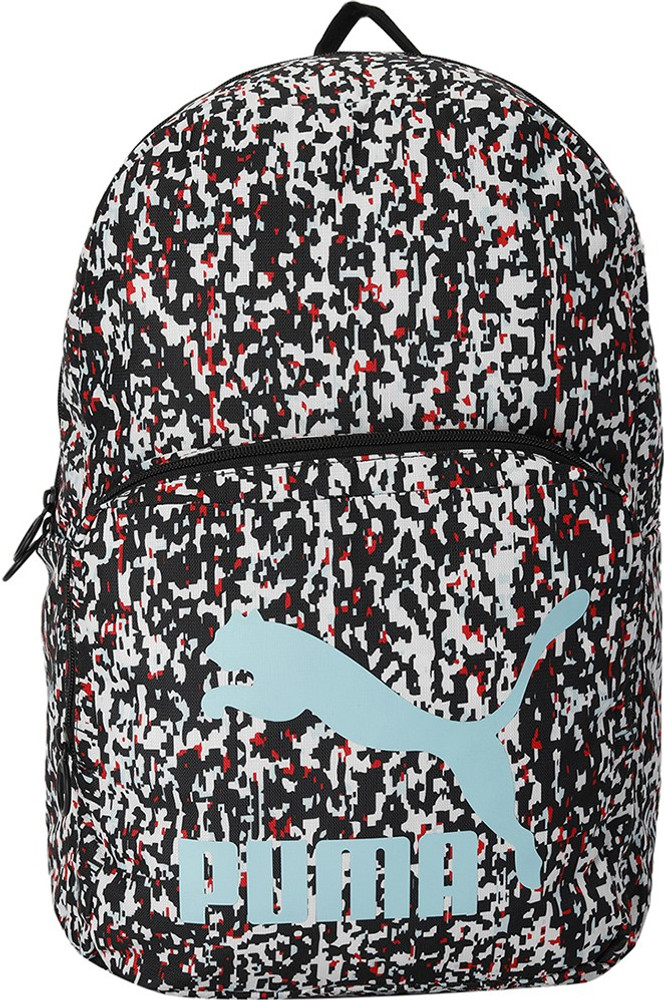 PUMA Originals Urban Backpack 23 L Laptop Backpack Black Blur AOP