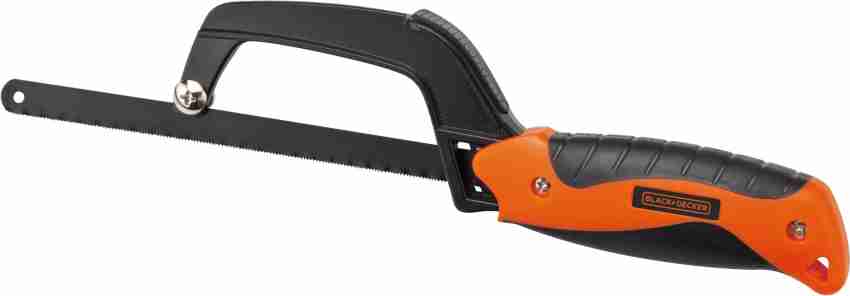 Black Decker BDHT20345 250mm Bi Mat Handle Mini Hacksaw Metal