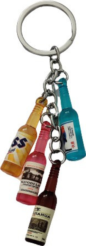 Modaro Stylish Beer Bottles Keychain Drinks Keyring Funky Key