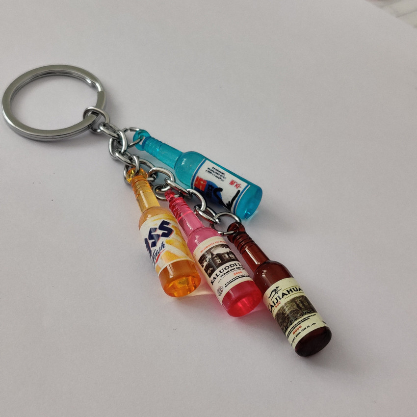 Beer bottle keychain cheap