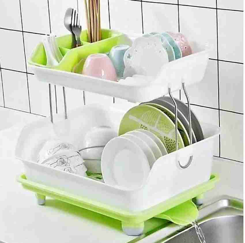 Flipkart SmartBuy Dish Drainer Kitchen Rack Plastic Steel Price in India Buy Flipkart SmartBuy Dish Drainer Kitchen Rack Plastic Steel online at Flipkart
