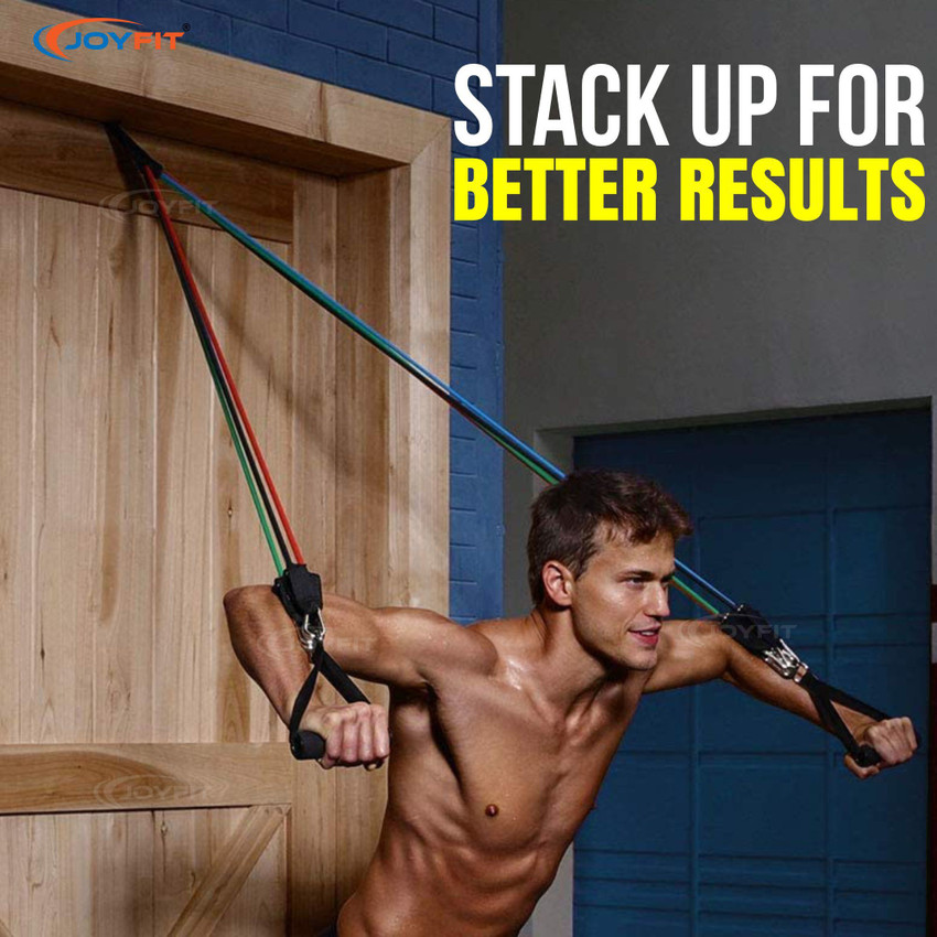 Joyfit 1 Pc Stackable Tube with Foam Handles Door Anchor for All in One Fitness Workout Resistance Tube Buy Joyfit 1 Pc Stackable Tube with Foam Handles Door Anchor