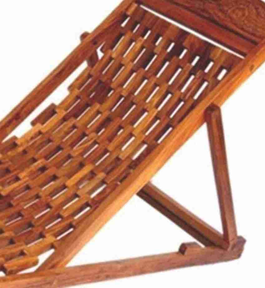 Artesia Folding Sheesham Wood Relaxing Rest Chair Solid Wood 1
