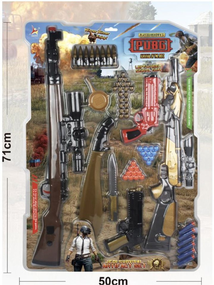 Toy Shopee Big Size PUBG Theme Gun Toys Set Including Assault