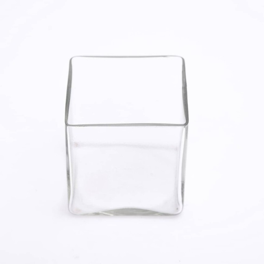 Square Glass Vase 4x4