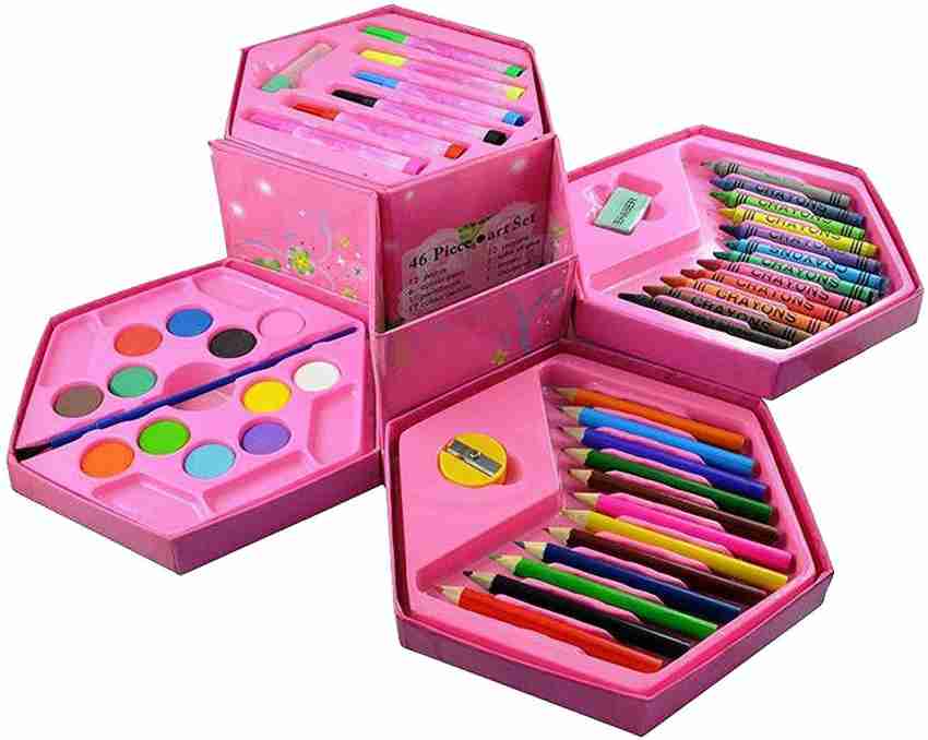 ADN Creations Colouring Kit Combo Colors Box Color Pencil