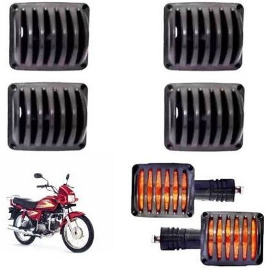 ACCESSOREEZ Bike splendor INDICATOR COVER FRONT HEADLIGHT COVER REAR TAIL LIGHT COVER Bike Headlight Grill Black Bike Headlight Grill Price in India Buy ACCESSOREEZ Bike splendor INDICATOR COVER