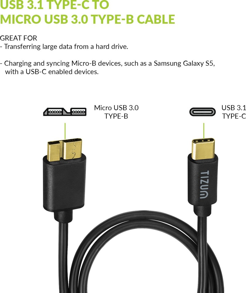 USB 3.1 Type-C To Micro-B Micro USB Charging Data Transfer otg