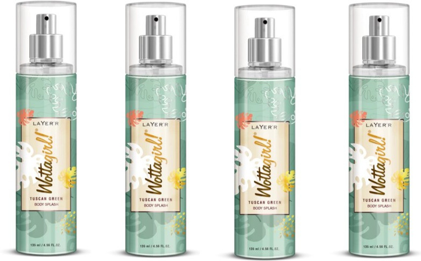 Wottagirl Tuscan Green Body Splash 135ML Body Spray For Women