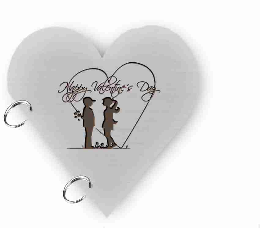 DI-KRAFT Cute couple with love print handmade valantine day gift