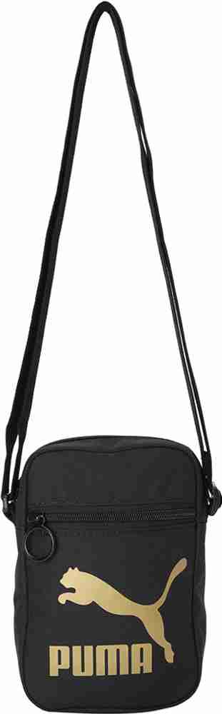 Buy PUMA Men Women Black Shoulder Bag Black Gold Online Best